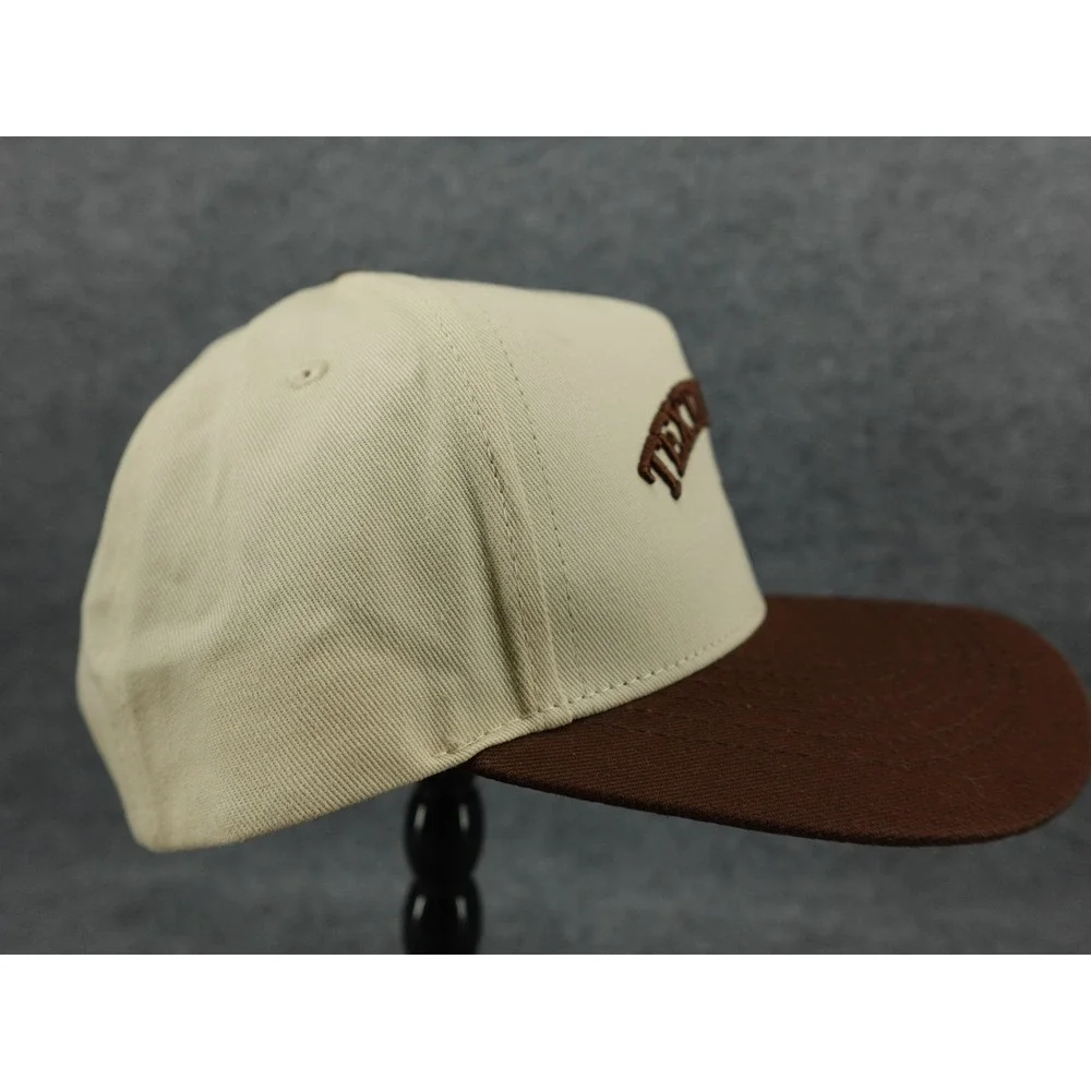Walli Text Me Later Snapback Hat Unisex OSFM Cream Brown Excellent‎ Streetwear